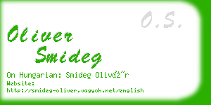 oliver smideg business card